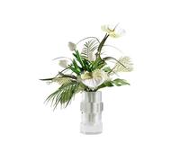 GELASIGE Fiori Artificiali Ornamenti for Il Soggiorno della Villa Composizioni Floreali Fiori Simulati Arte Leggera Fiori da Tavolo di Lusso Composizioni Floreali Fiori Artificiali per Esterni(B)