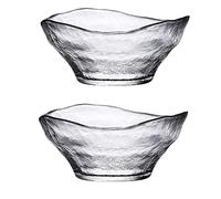 GELASIGE Insalatiera Insalata di Vetro Ciotola Handmade Hammer Glass Fruit Dessert Cold Noodle Dish Large Creative Home Insalatiera Extra Large(A)