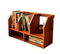 GELASIGE Scaffale per Libri Desktop Small Libraio Mini Rack a Due Livelli Multifunzionale Adatto for Il Soggiorno Office di stoccaggio del Desktop Porta Scaffali per Libri e Librerie