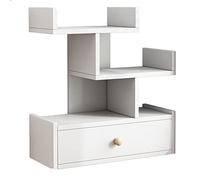 GELASIGE Scaffale per Libri Rastrelliere di libreria Desktop con Cassetta Un Mobile for deposito a Quattro Strati Adatto for Il Soggiorno Study Office Scaffali per Libri e Librerie