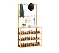 GELASIGE Scarpiera per Ingresso Rack rastrello Scarpone Rack Multifunzionale monitoraggio scaffale libreria buona capacità di Cuscinetto Scarpiera per Ingresso