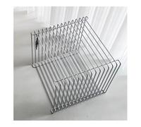 GELASIGE Tavolino Laterale per Divano Tavolino da Divano Creativo Mini portaoggetti Linea tavolino Tavolino da caffè in Acciaio Inossidabile Portariviste da Terra Tavolino Laterale per Divano