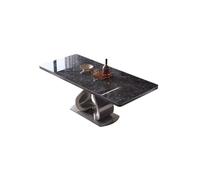 GELASIGE Tavolo Da Pranzo Tavolo Da Pranzo Rettangolare In Ardesia Soggiorno Tavolino Moderno Tavolo Da Cucina Adatto for Soggiorno, Sala Da Pranzo, Cucina Tavolo Da Pranzo Moderno(B)