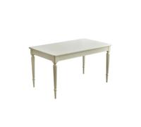 GELASIGE Tavolo Da Pranzo Tavolo Da Pranzo Rettangolare In Legno Massello In Stile Semplice Color Crema For La Casa E Il Ristorante Tavolo Da Pranzo Moderno