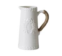 GELASIGE Vasi per Fiori Semplici Ornamenti for Vasi in Ceramica con Corda di Canapa Bianca A Un Orecchio, Vasi di Fiori Secchi for La Casa Vasi per Centrotavola