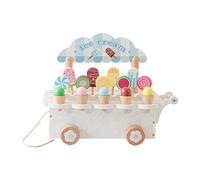Gelateria | Articoli creativi in legno gioco di ruolo,Giocattoli per il compleanno dei bambini,Per ragazze bambini festa di compleanno cibo da cucina picnic ristorante supermercato