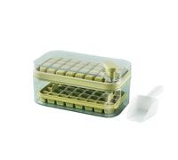 Gelatiera a 64 griglie con coperchio, scaldabagno 2 in 1 e contenitore con pala per uso con grande capacità (verde)