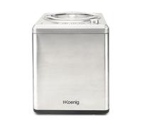 Macchina Per Gelato E Sorbetti Fatta In Casa Con Compressore, 180 W, Capacit 2 Litri, Acciaio Inossidabile, Grigio. H. koenig hf340
