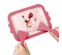 Gelatiera istantanea, gelatiera fatta in casa, macchina a rullo in acciaio - Yogurt Plate mini congelatore, padella per macedonia di frutta per famiglie