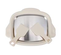 Gelatiera istantanea, in acciaio inox 304, con 2 pale per preparare granite, yogurt gelato, sorbetti e gelato (Bianca)