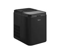 Midea MERI12BG30EU Macchina Ghiaccio 12kg/24h, 8 Cubetti in 6min, Nero