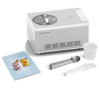 GELATIERA SPRINGLANE Elisa, Potenza 180 W, Capacità 2l, Display LCD, 4 programmi automatici, Potenza massima 220 W, Recipiente da 2 l, Coperchio trasparente, Argento, Bianco