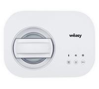Wëasy YUM135 Gelatiera da 1L,Pronta in 60 minuti, Spegnimento Automatico,100W,Pannello di Controllo Touch,Funzione di Mantenimento del Freddo