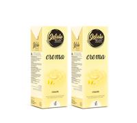 Gelato 4ever - Preparato per Gelato Pronto da Mantecare, Double Pack, Facile da Preparare, Compatibile con Tutte le Macchine per Gelati Come Ninja Creami, Magimix, HKoenig, 1L per Brick, Made in Italy