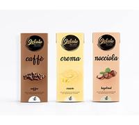 Gelato 4ever - Preparato per Gelato Pronto da Mantecare, Triple Pack, Facile da Preparare, Compatibile con Tutte le Macchine per Gelati Come Ninja Creami, Magimix, HKoenig, 1L per Brick, Made in Italy