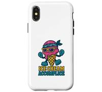 Gelato complice amante Foodie Treat divertente carino abbinamento Custodia per iPhone X/XS