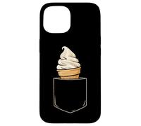 Gelato Cone Pocket Fun Summer Delight Custodia per iPhone 15