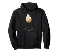 Gelato Cone Pocket Fun Summer Delight Felpa con Cappuccio