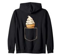 Gelato Cone Pocket Fun Summer Delight Felpa con Cappuccio