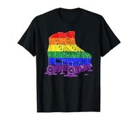 Gelato Goccia Roller Pattinaggio Lesbiche Gay Pride Donna Uomo Maglietta
