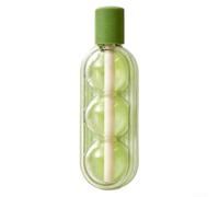 Gelato in silicone con cannuccia per succhi di frutta e frullati, design fai da te per un facile congelamento e rimozione senza sforzo (verde)