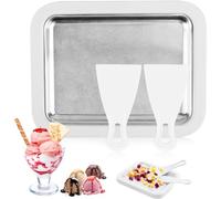 Gelato Istantaneo, Rolled Ice Cream Maker, Piastra per Gelato con 2 Spatole, Ice Pan Gelatiera, Rolling Ice Cream Maker, Piastra Fredda Per Gelato