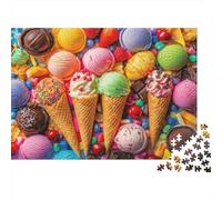 gelato Rompicapo 1000 Pezzi In Resistente E Durevole, Un Gioco Di Puzzle Per Brain Training Puzzle, Ideale Per Decorazione Casa, Enigma Del Regalo Di Natale 52x38cm/1000pcs