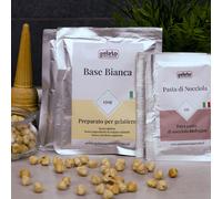 Gelato senza Peccato Kit 2 sacchetti Base Bianca con creme di frutta secca