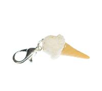 Gelato Stracciatella Frutta Vanilleeis pendente Palla di Cono Miniblings Bianco