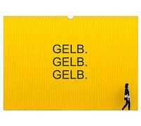 Gelb. Gelb. Gelb. (Wandkalender 2026 DIN A3 quer), CALVENDO Monatskalender: Gelb ist die Farbe der Sonne, des Lichts, der Wärme ... aber auch als Signalfarbe im Einsatz.