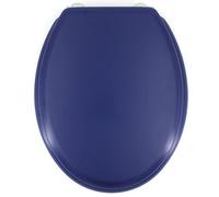 Gelco Design Dolce Copri WC, Legno Stampo, Bleu Marine, 44 x 37,5 x 5,5 cm