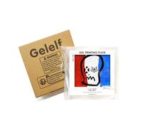 GELELF Piastra di stampa in gel di nuova generazione, piastra da stampa con formula aggiornata per stampa in gel, kit per monoprinting gel, forniture per la stampa, nessun invecchiamento e bolle (C4