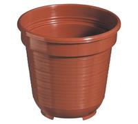 Geli, Vaso per Piante, Vaso di Fiori, Rotondo, in plastica, Terracotta 06, 6 cm