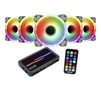Gelid Amber 8 PRO Bundle (5 x Stella Infinity ARGB Fan 120 mm) Regolatore ventola per PC (L x A x P) 130 x 17 x 76 mm i