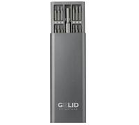 GELID SOLUTIONS 783461 Set Astuccio in Alluminio Cacciavite di Precisione a 48 Punte Intercambiabili Silver