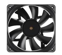 Gelid Solutions Silent 12 Black | Ventola da 120 mm | Hydrodynamic Bearing | Flusso d'aria 54.9 max| Rumorosità 32.1 dBA| Connettore a 3 pin | RPM 1200 | 120 x 120 x 25 mm | Nero