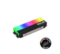 Gelid Solutions Glint-ARGB M.2 SSD Cooler-Integrated ARGB Module-Aluminium Heatsiink-M.2 Compatible-73x24x15mm-Nero