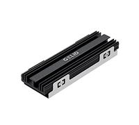 Gelid Solutions Icecap M2 SSD-SD. Semplice e Veloce da Montare - Adatto a Tutti gli SSD M.2 tipo 2280 in Alluminio - 72x23x10 - Nero