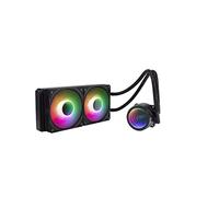 Gelid Solutions Liquid 240 - Raffreddatore ad acqua All-in-One CPU AIO con 2 ventole RGB da 120 mm, 750-1800 rpm, compatibile con AM5 e LGA 1700, include pasta termica GC4.