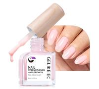 Gelike ec Indurente per unghie per la crescita delle unghie: Riparazione per unghie sottili danneggiate e fragili riempitivi come base di vernice, rosa