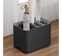 GeLive Portaombrelli con vassoio antigoccia, per ingresso, angolare, salvaspazio, decorazione per casa e ufficio, 10 ombrelli (nero)