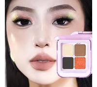 GELLA'S - 4 Colors Chameleon Eyeshadow Palette - Sunset Orange Sea #M01 Sunset Orange Sea - 5.8g