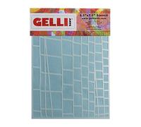 Gelli Arts Ladder Stencil, in Materiale Sintetico, Bianco, 22.7 x 15.2 x 0.1 cm