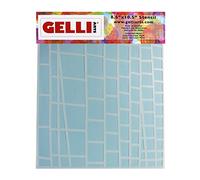 Gelli Arts Ladder Stencil, in Materiale Sintetico, Bianco, 33 x 22.9 x 0.1 cm