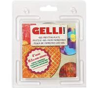 Gelli Arts, Piatto Rotondo da Decorare, 20 cm, Acrilico, Transparent, 4-inch