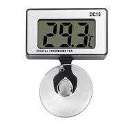 Gellvann Termometro per acquario digitale sommergibile con ventosa Impermeabile LCD digitale per acquario Termometro per acquario per tropicale e marino