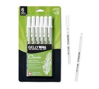 Gelly Roll classico mezzo punto penne 6/Pkg-bianco