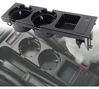 Geloo Centrale Anteriore Portabicchieri E46 Consolle Portabevande 5116821795351168217953 51168217957,Auto Nero Porta bevanda centrale anteriore per 1998-2004 serie 3