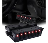 Geloo Interruttore a levetta a 6 marce, quadro elettrico SPST 12 V, interruttore on/off, 40 Amp Max per auto, barche, marine, camper, camper e camper