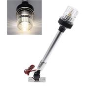 Geloo LED Ripiegare la Luce di Ancoraggio Barca | Luce Tutto Rotondo 360 ° (30CM/12" Base regolabile a 180°)